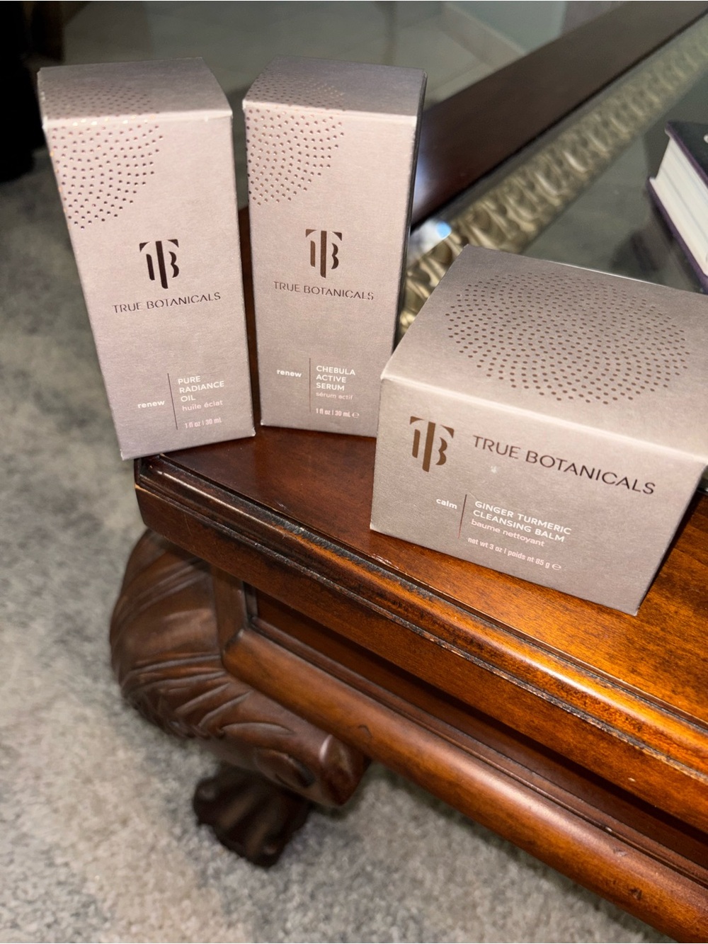 True Botanicals skincare - Ginger Turmeric Cleansing Balm & Serums